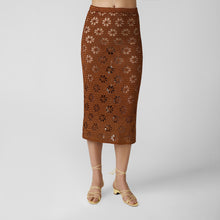 Load image into Gallery viewer, Floral Crochet Skirt