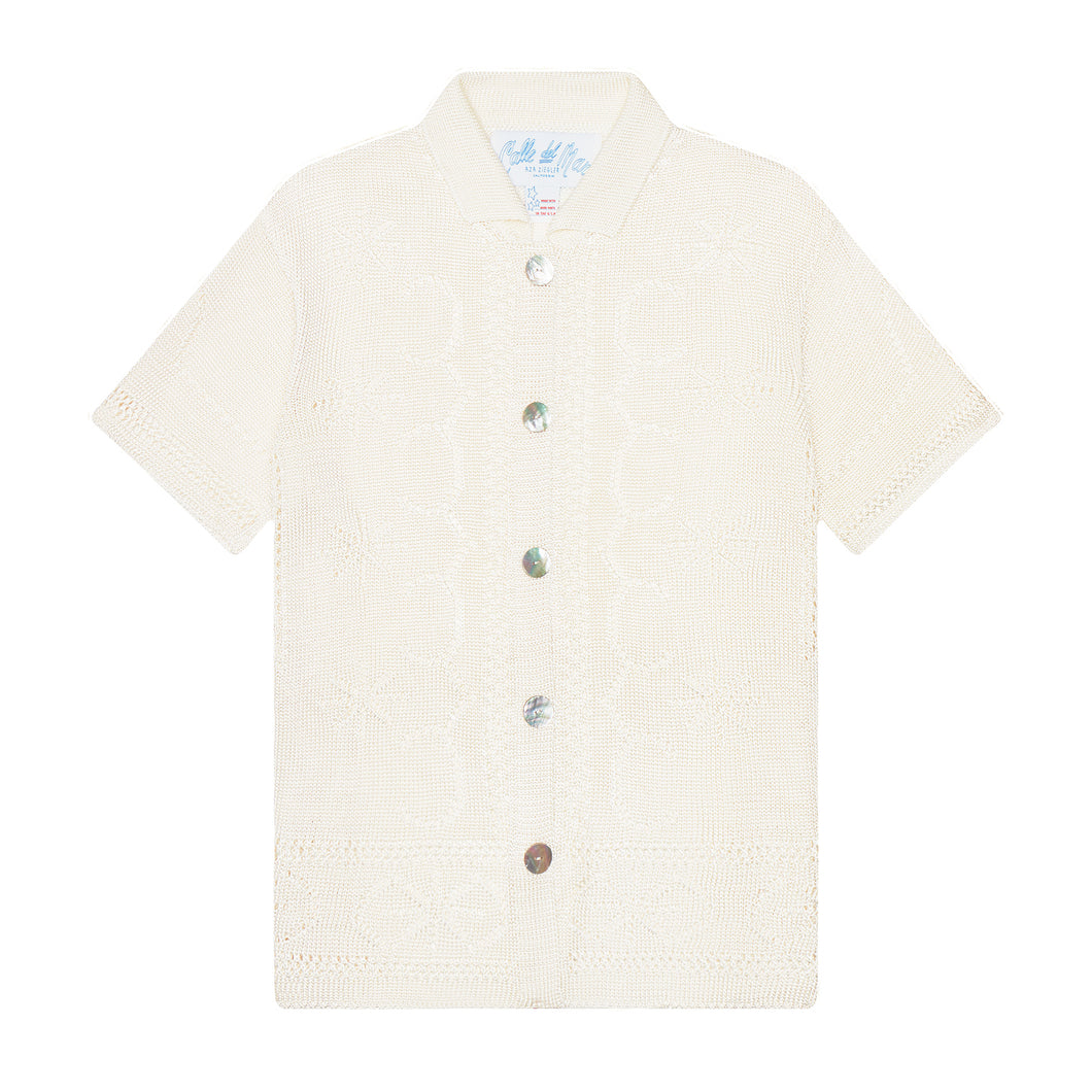 Pointelle Short Sleeve Shirt